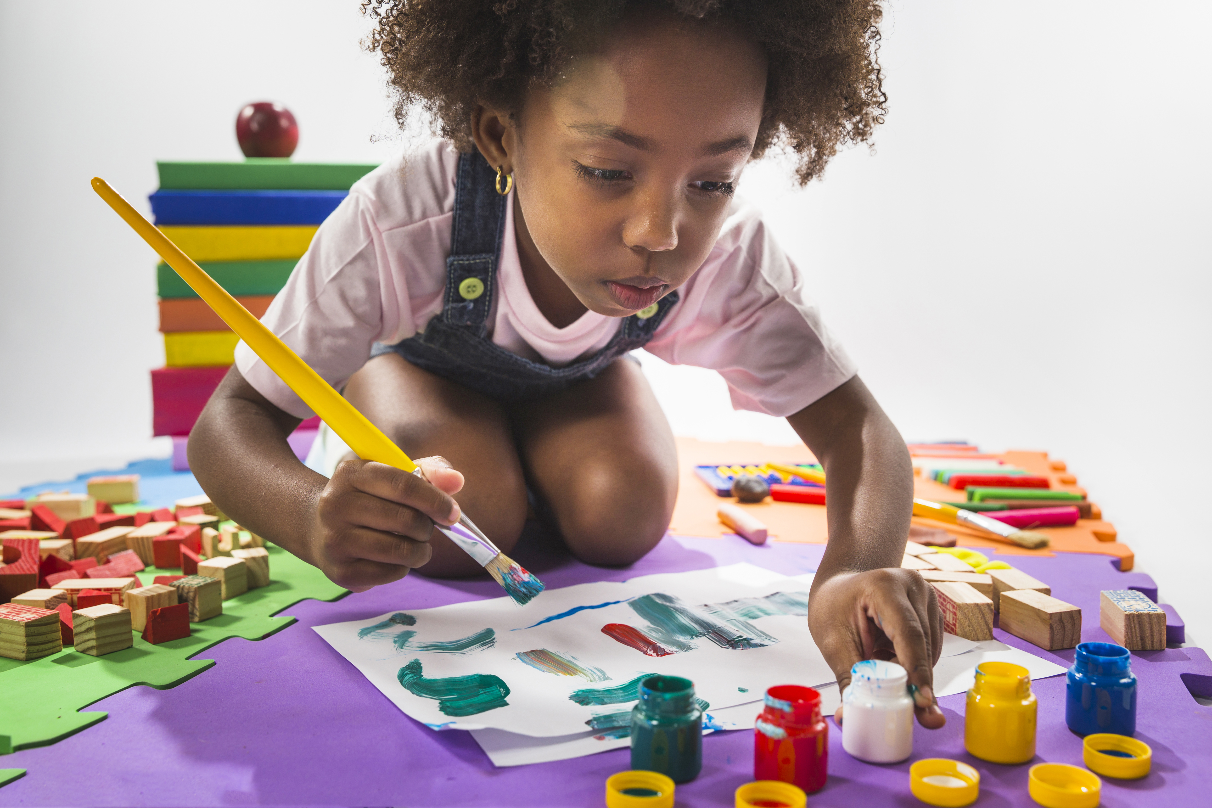 Enfants en classe préscolaire